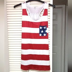 NWOT! Yukiko American Flag Tank Top